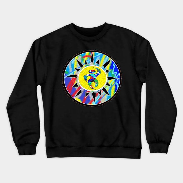 tattoo graffiti dancer spray art Crewneck Sweatshirt by LowEndGraphics